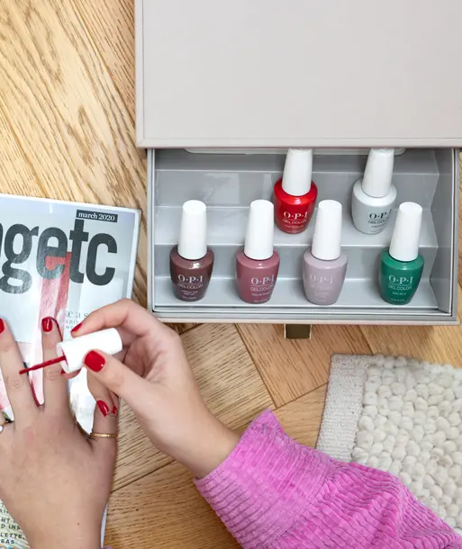 Taupe Classic Nail Polish Drawer
