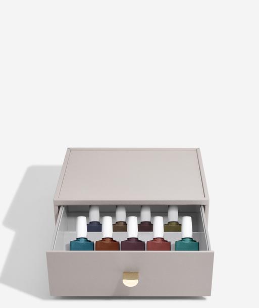 Taupe Classic Nail Polish Drawer