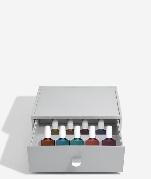 Pebble Grey Classic Nail Polish Drawer