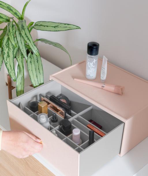 Blush Pink Supersize Makeup Deep Drawer
