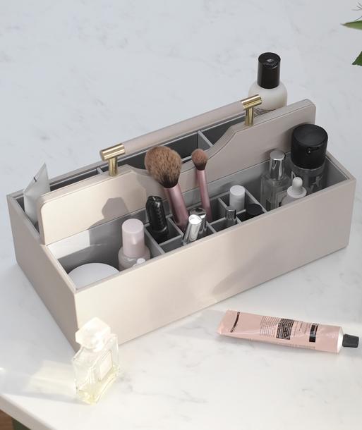 Taupe Supersize Cosmetic Organiser