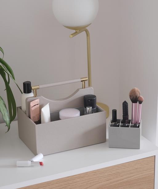 Taupe Classic Cosmetic Organiser