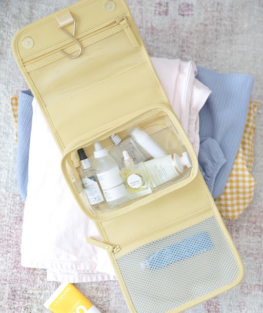 Butter Yellow Small Hanging Washbag