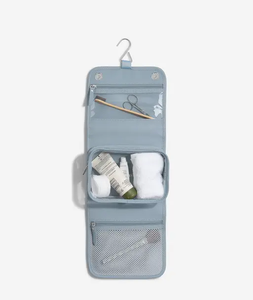 Dusky Blue Small Hanging Washbag
