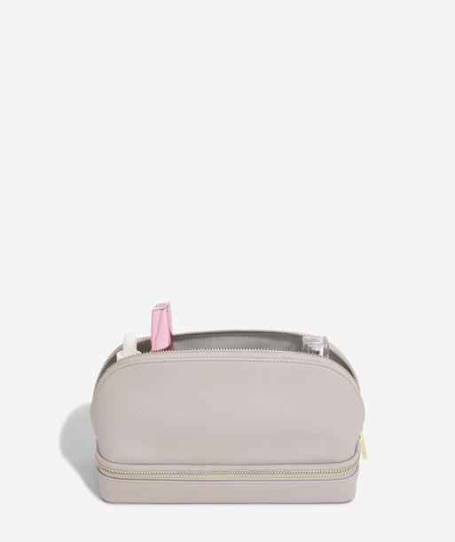 Taupe Cosmetic and Jewellery Bag