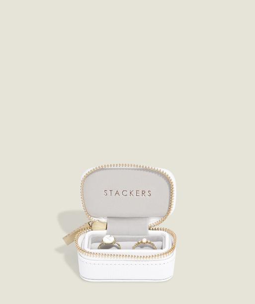 Pebble White Ring Box