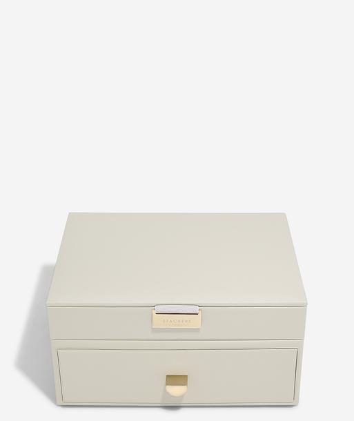 Oatmeal Classic Jewellery Box 1-Drawer Set