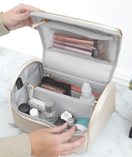 Limited Edition Metallic Pearl Large Cosmetic Case