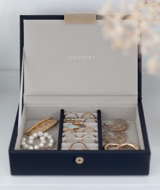 Navy Blue Mini Jewellery Box Lid