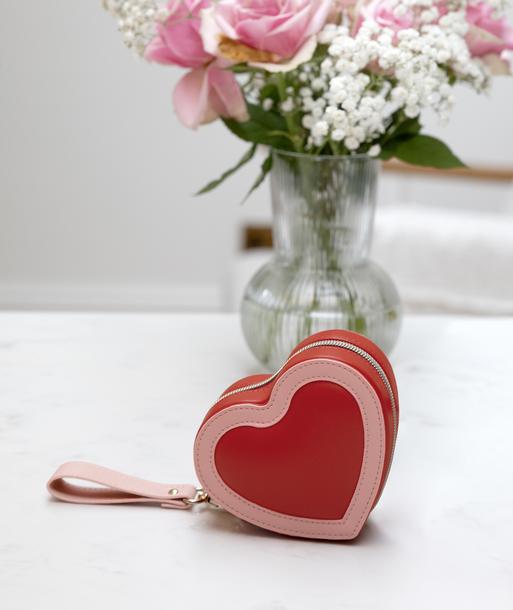 Red Heart Travel Jewellery Box