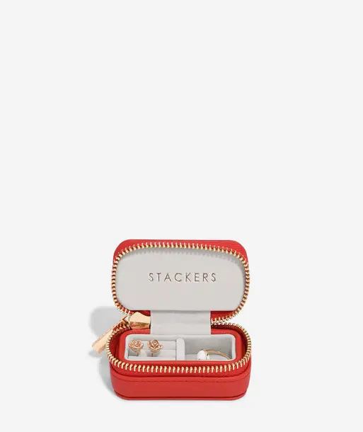 Red Petite Travel Jewellery Box