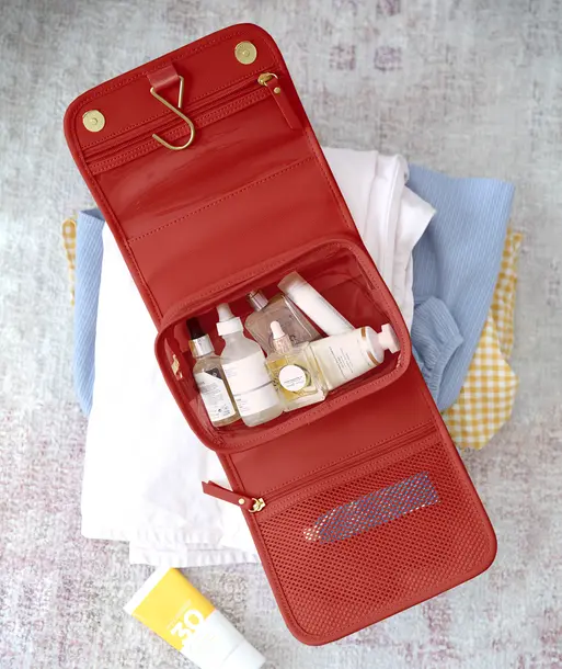Red Small Hanging Washbag