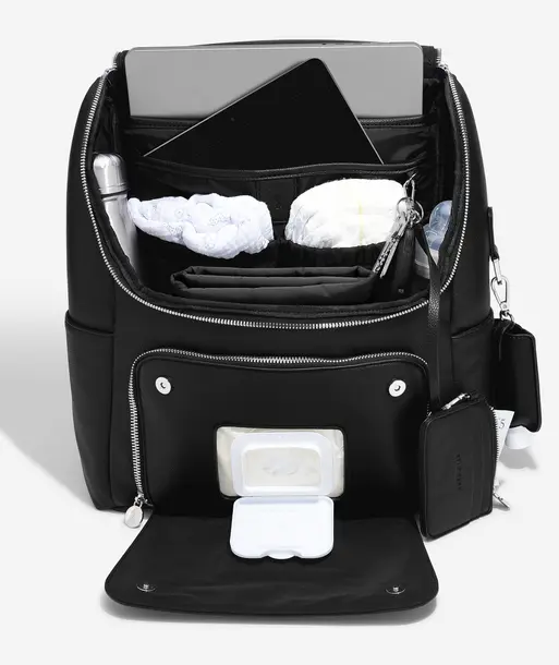 Black Baby Changing Backpack 