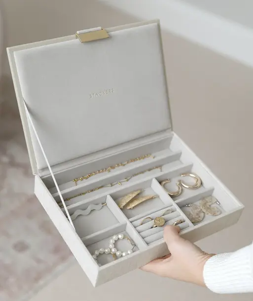 Oatmeal & Linen Classic Jewellery Box Lid