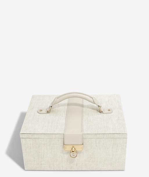Oatmeal & Linen Luxury Classic Jewellery Box
