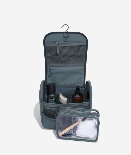 Blue Canvas Hanging Washbag