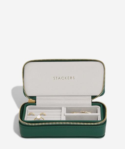 Forest Green Medium Travel Jewellery box