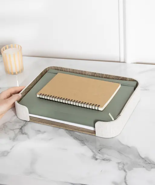 Oatmeal & Linen Letter Tray