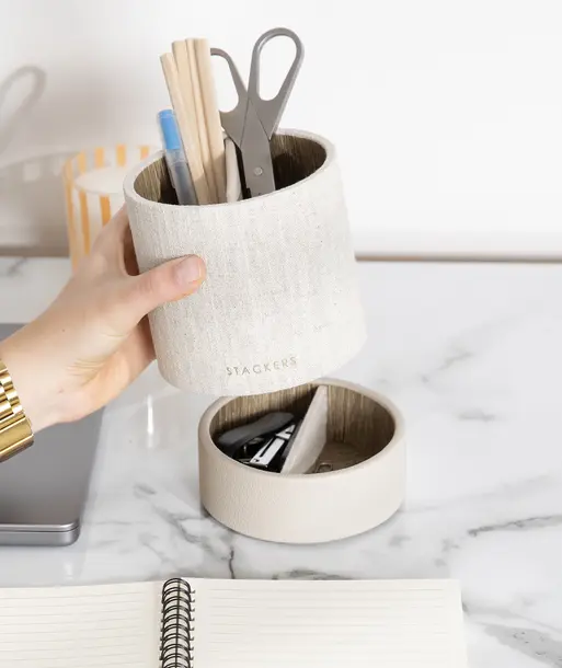 Oatmeal & Linen Stationery Pot