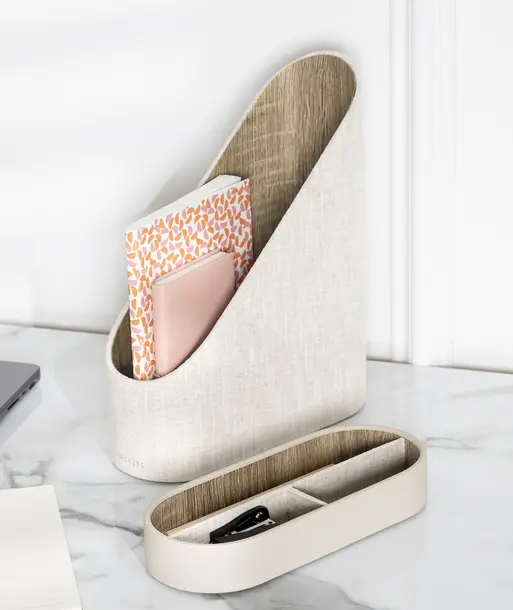 Oatmeal & Linen Magazine File