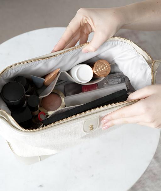 Oatmeal & Linen Washbag