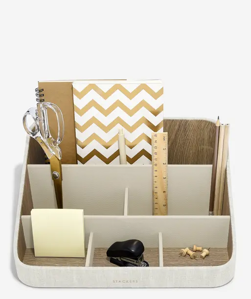 Oatmeal & Linen Desk Organiser