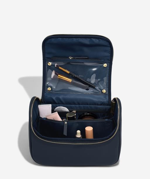Navy Blue Large Cosmetic Case