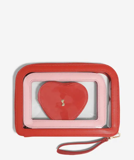 Heart Travel Pouch Set