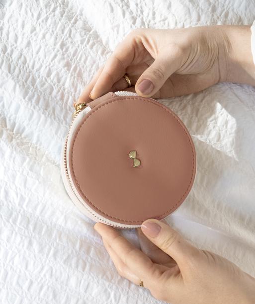 Desert Round Travel Jewellery Box
