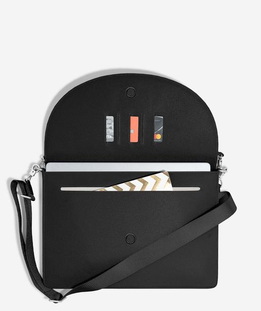 Black Sleek Laptop & Clip on Cable Tidy Set
