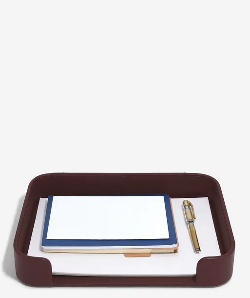Garnet Red Letter Tray