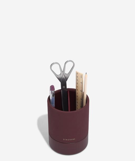 Garnet Red Stationery Pot