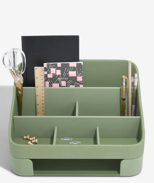 Pistachio Green Desk Organiser Set