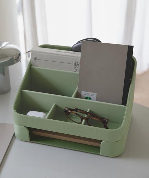 Pistachio Green Desk Organiser Set