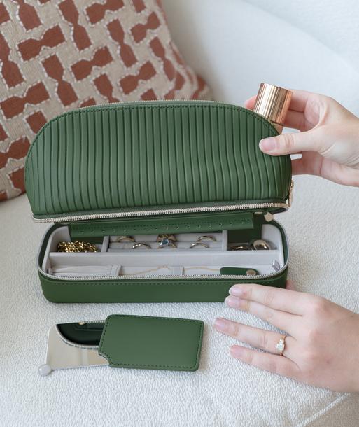 Emerald Cosmetic and Jewellery Bag