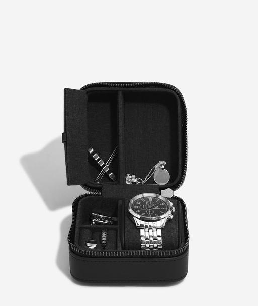 Black Fluted Watch & Jewellery Box