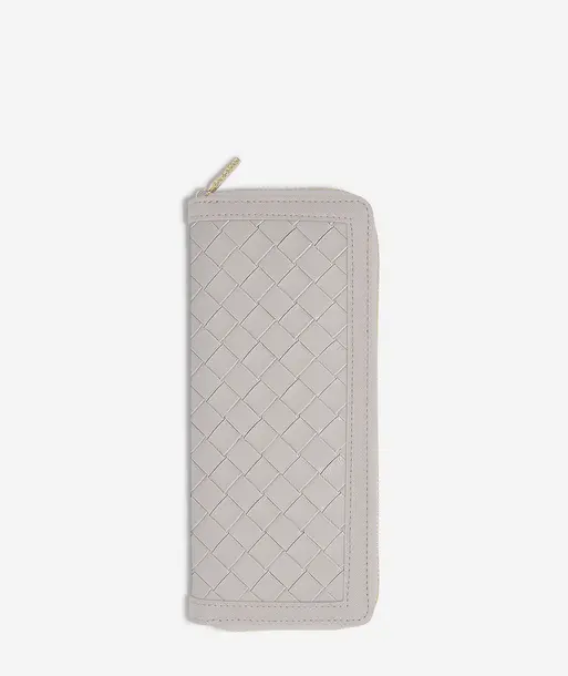 Taupe Woven Jewellery Roll