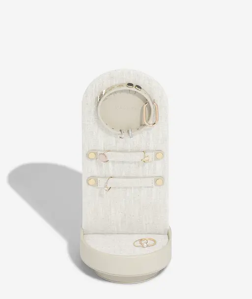 Oatmeal & Linen Rotating Jewellery Stand