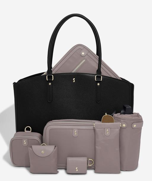 Black Work Tote & Accessories Set