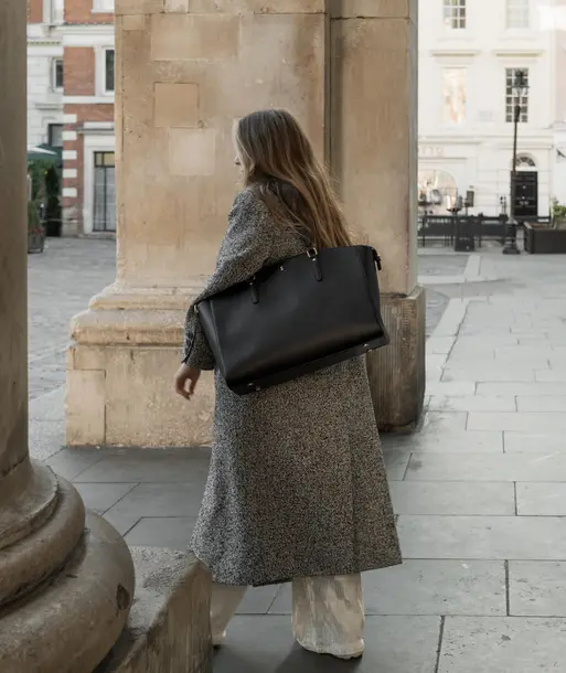 Black Work Tote & Accessories Set