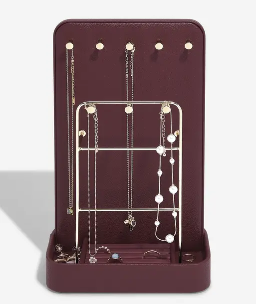 Burgundy All-In-One Jewellery Stand