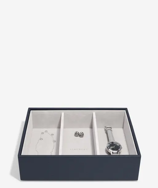 Navy Pebble Classic Watch & Accessory Layer