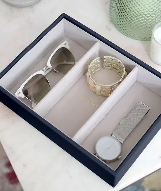 Navy Pebble Classic Watch & Accessory Layer