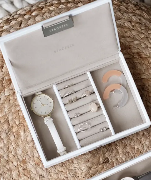 White Mini Jewellery Box Lid