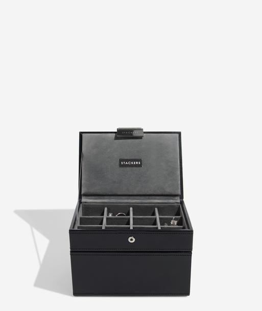 Black Cufflink & Watch Box