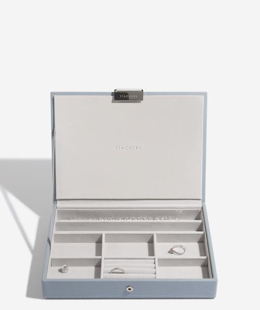 Dusky Blue Classic Jewellery Box Lid