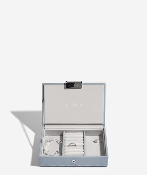 Dusky Blue Mini Jewellery Box Lid