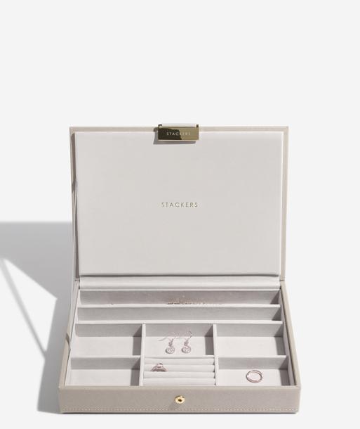 Taupe Classic Jewellery Box Lid