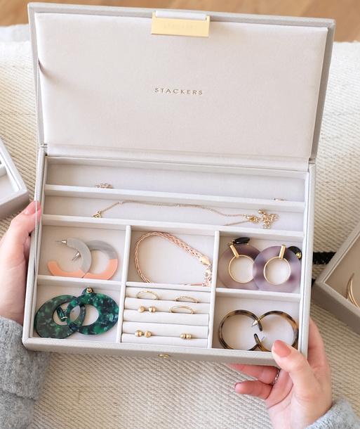 Taupe Classic Jewellery Box Lid