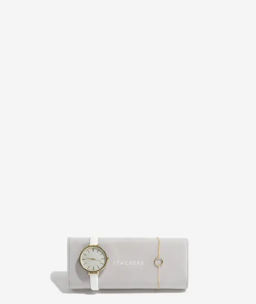 Grey Velvet Watch & Bracelet Pad